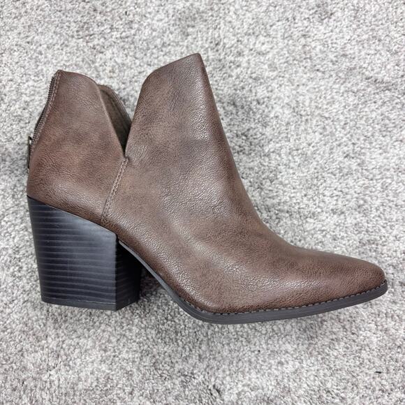 New in box! Sun & Stone brown taupe booties size 9 - Picture 5 of 12